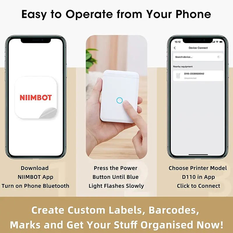 Niimbot D110 portable sticker printer